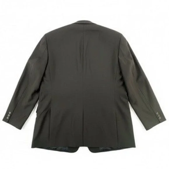 Brooks Mens 50L Blazer Jacket Suit Sport Coat Navy Blue Stretch Three Button - Picture 3 of 16